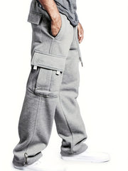 Men's Lightweight Cargo Pants Drawstring Loose Fit