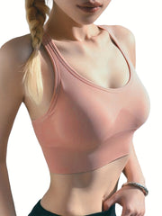 Wireless Sports Bra Comfy Breathable Push Up Shockproof Women's Lingerie