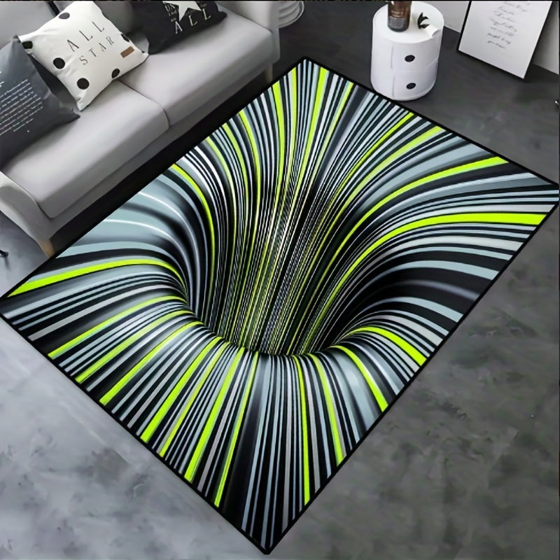 3D Vision Area Rug Soft Waterproof Machine Washable 4X5 25ft