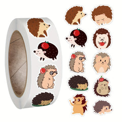 500pcs Hedgehog Birthday Party Decor Supplies Roll Sticker