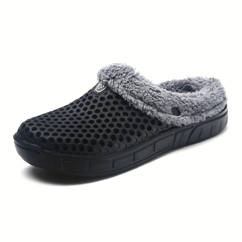 Women's Plush Lined Slip On Clogs Winter Indoor Shoes