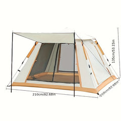 Windproof Camping Tent with Poles, Rainproof, Suitable for Camping