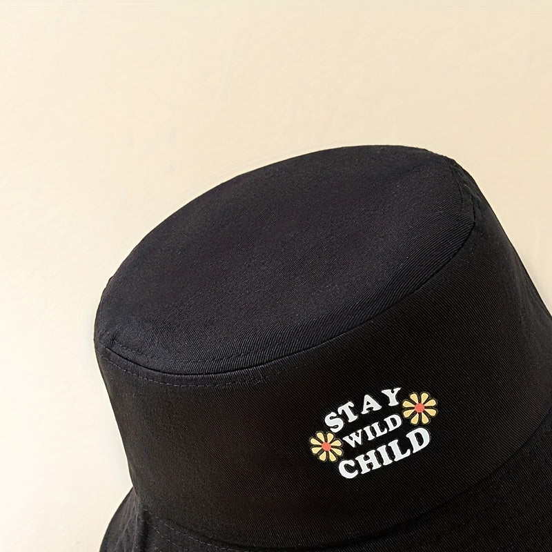 Women's Printed Bucket Hat Cotton Basin Hat Breathable Fisherman Cap