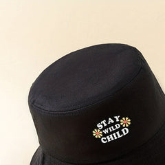 Women's Printed Bucket Hat Cotton Basin Hat Breathable Fisherman Cap