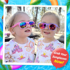 12 Kids' Neon Sunglasses UV400 Protection Pool Party Favors