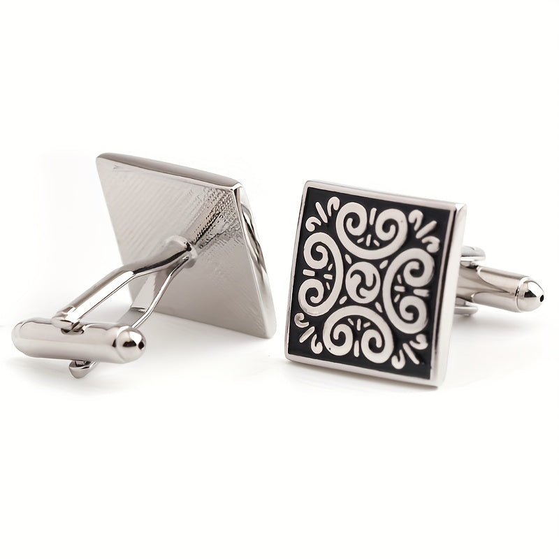 Metal Enamel Button Cufflinks Shirt Cufflinks Versatile Accessories