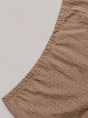  Solid Jacquard Top & Pants 2 Piece Set