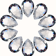 2pcs Crystal Pendant 38mm Sunlight Catcher Glass Chandelier DIY Hanging Pendant