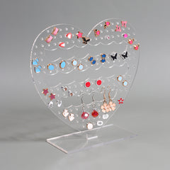 Romantic Hollow Heart Earring Storage Holder