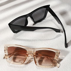 Square Cat Eye Sunglasses UV400 Anti Glare for Men Women