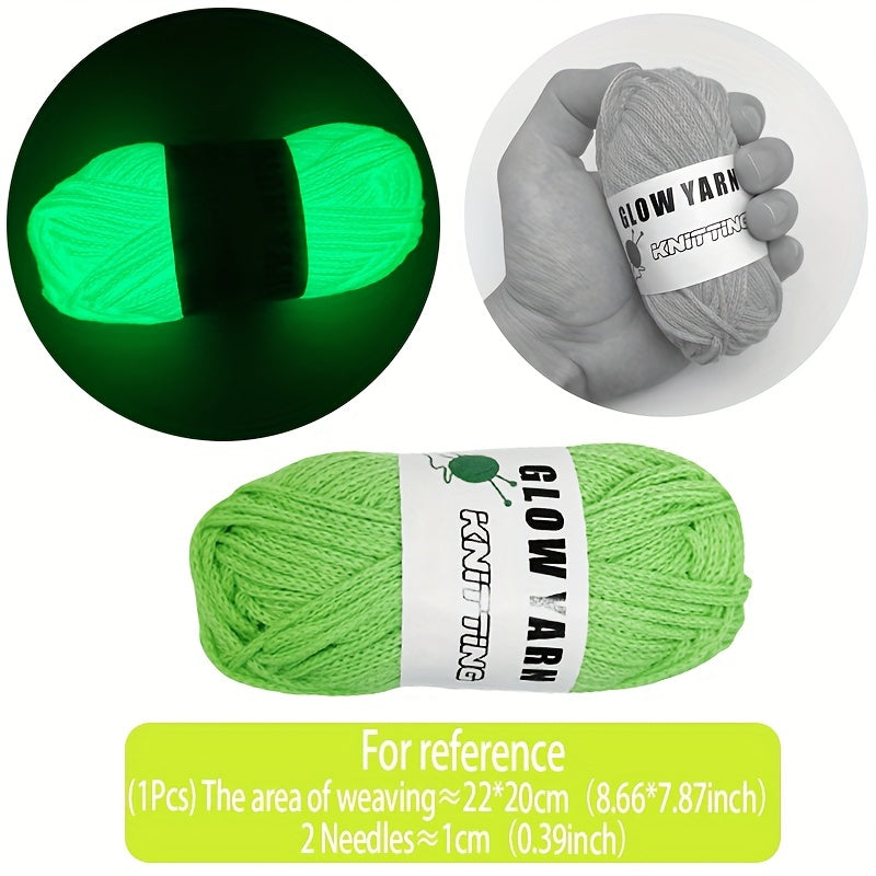 Glow in the Dark Round Strand Yarn - DIY Knitting & Crochet Halloween Decor