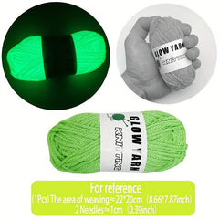 Glow in the Dark Round Strand Yarn - DIY Knitting & Crochet Halloween Decor