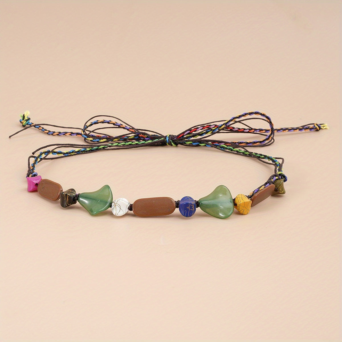 Colorful Boho Hat Belt Band DIY Lanyard for Men Women