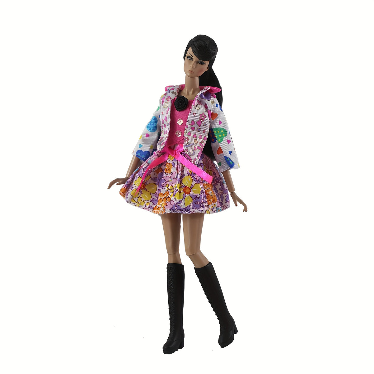 Dolls Clothes Set for 11.8-Inch Dolls - Poncho Dress Costume