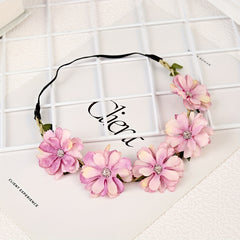Boho Flower Wreath Hair Band Sweet Garland for Women Girls
