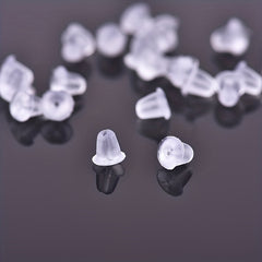 100pcs Silicone Earring Back Stoppers for Stud Earrings DIY Accessories