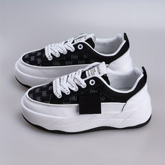 Women's Breathable Mesh Platform Sneakers Casual Lace Up Outdoor Shoes