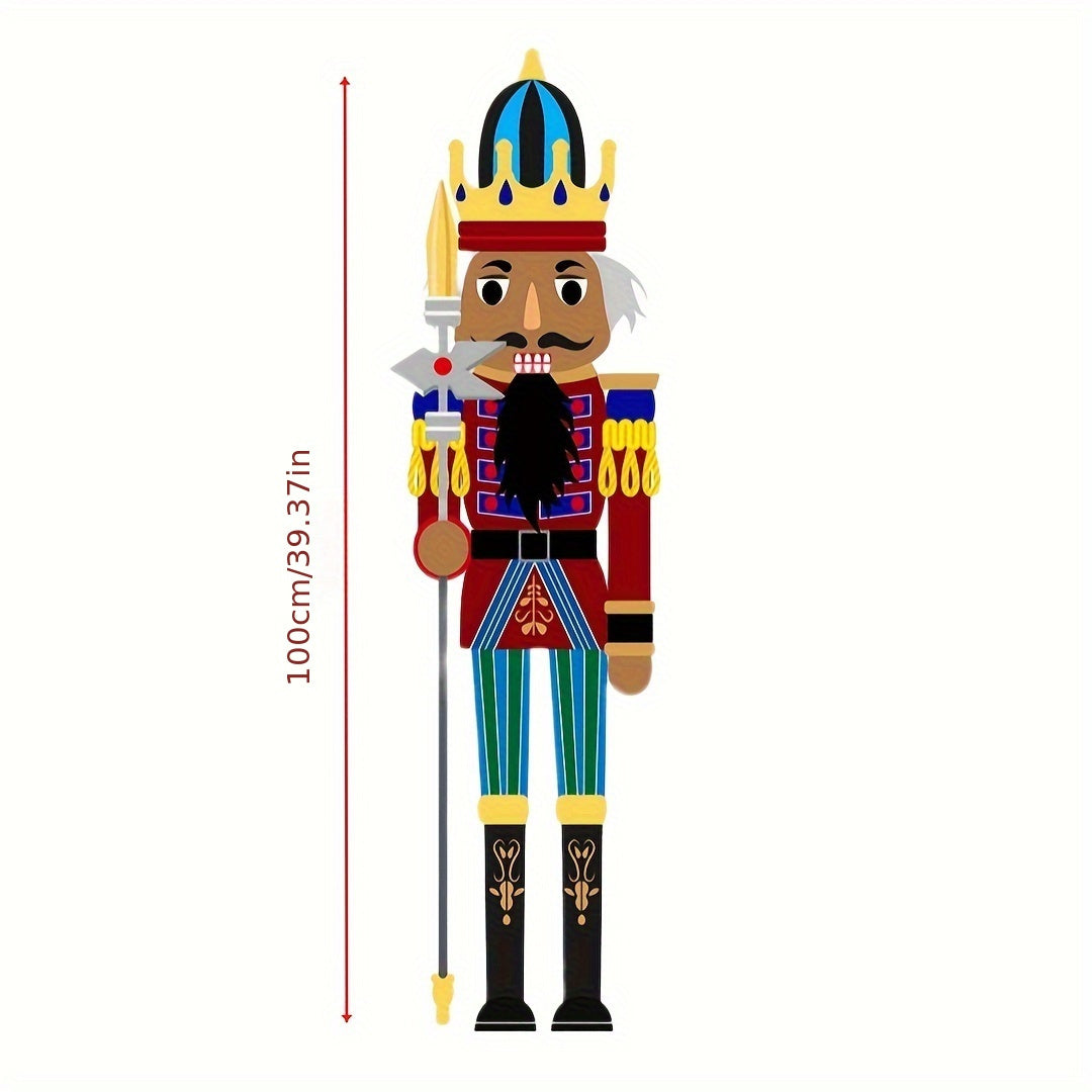 4PCS Christmas Nutcracker Yard Sign Outdoor Decoration