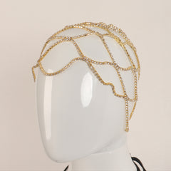 Mesh Bridal Headband Rhinestone Head Piece Hair Accessories