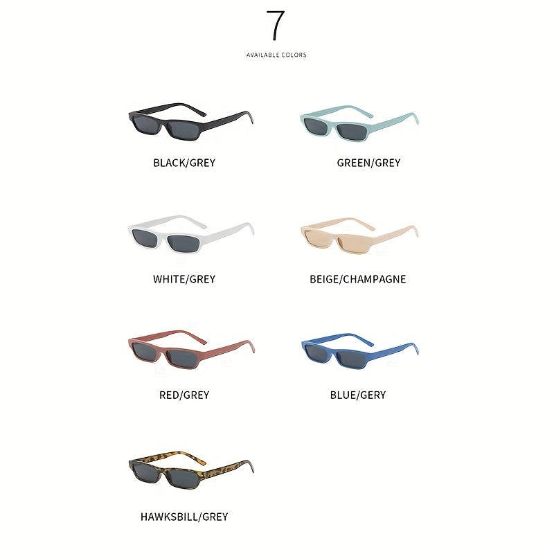 Men's Small Square Frame Sunglasses with Anti-pressure Box