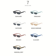 Men's Small Square Frame Sunglasses with Anti-pressure Box