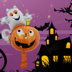 1pc Halloween Ghost Balloon & Pumpkin Foil Balloon