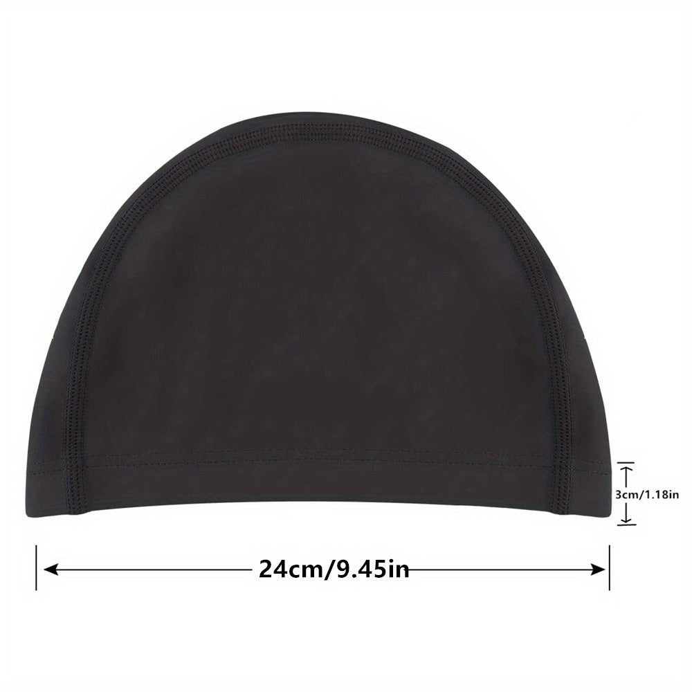 Firesara Fabric Swim Cap High Elasticity One Size Wig Cap For Men