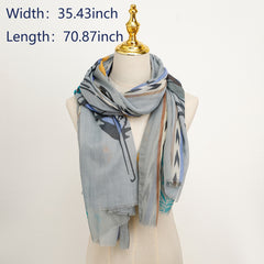 Women's Printed Beach Scarf Comfortable Head Wrap