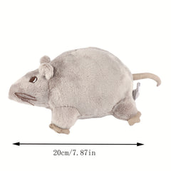 7in Realistic Mini Rat Plush Toy, Soft Mice Stuffed Animal