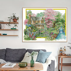 Cross Stitch Kit Home Wall Decoration Printed Drawing Embroidery Set