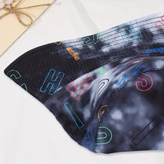 Unisex Tie Dye Alphabet Print Bucket Hat for Sun Protection