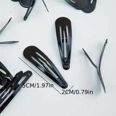 Metal Snap Hair Clips Non slip Hair Barrettes for Girls Women Teens