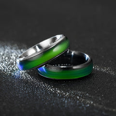1pc Stainless Steel Couple's Changing Ring