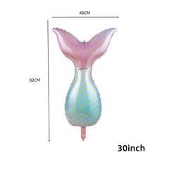 Ocean Mermaid Aluminum Balloon Birthday Party Decoration