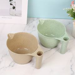 Eco Wheat Straw Hair Dye Kit w/ Bowl & Brush Set for Normal Hair