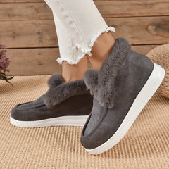 Women's Non-slip Snow Sneakers Warm Thick Bottom Outdoor Shoes