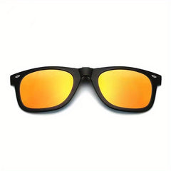 Men's Pink Polarized Clip On Sunglasses Anti Glare Driving Glasses