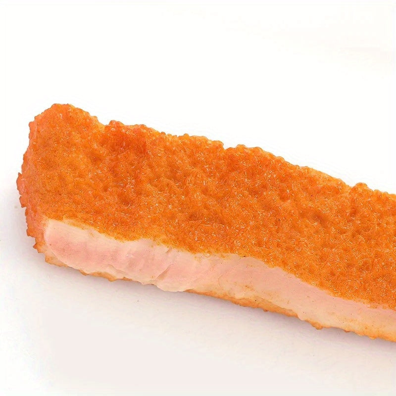 2pcs Simulated PVC Fried Pork Chops for Display