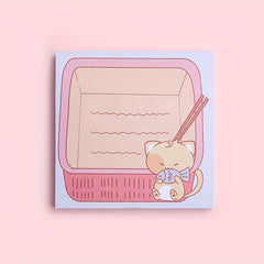 Cat Style Sticky Notes for Students - 80 Pieces