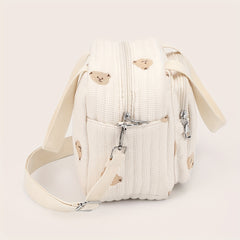 1pc Bear Mommy Handbag Outing Storage Bag Diaper Storage Bag
