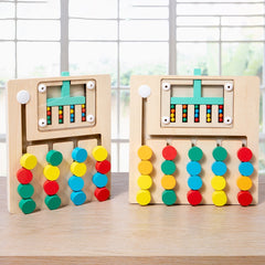 Colorful Bead Counting Puzzle Toy for Kids Ages 3, Educational Learning Toy
