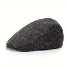 Men's Wool Beret Newsboy Cap Winter Painter Hat