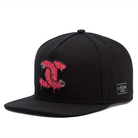 Men's Hip Hop Flat Brim Hat Baseball Cap