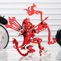 MOKR King Cat 3D Metal Jigsaw Puzzle DIY Decoration Gift