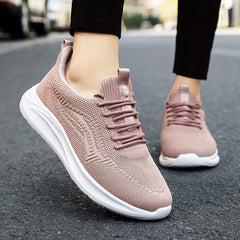 Women's Lace Up Athletic Running Shoes Soft Sole Casual Mesh Sneakers