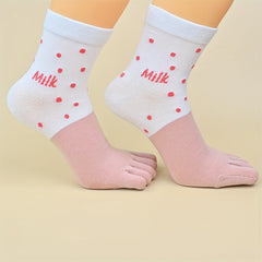 10 Pairs Cartoon Animal Print Socks Women's Stockings