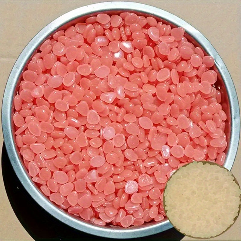 100pcs Light Luminous Glowing Stones Multicolor Glow Stone for Gardens