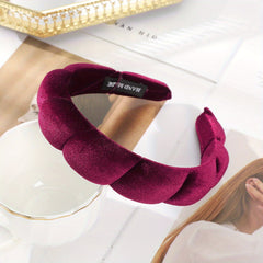 Winter Thick Bread Headband Pure High Ladies Hairband