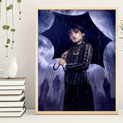 Girl 5D Diamond Painting Full Round Cross Stitch Kit
