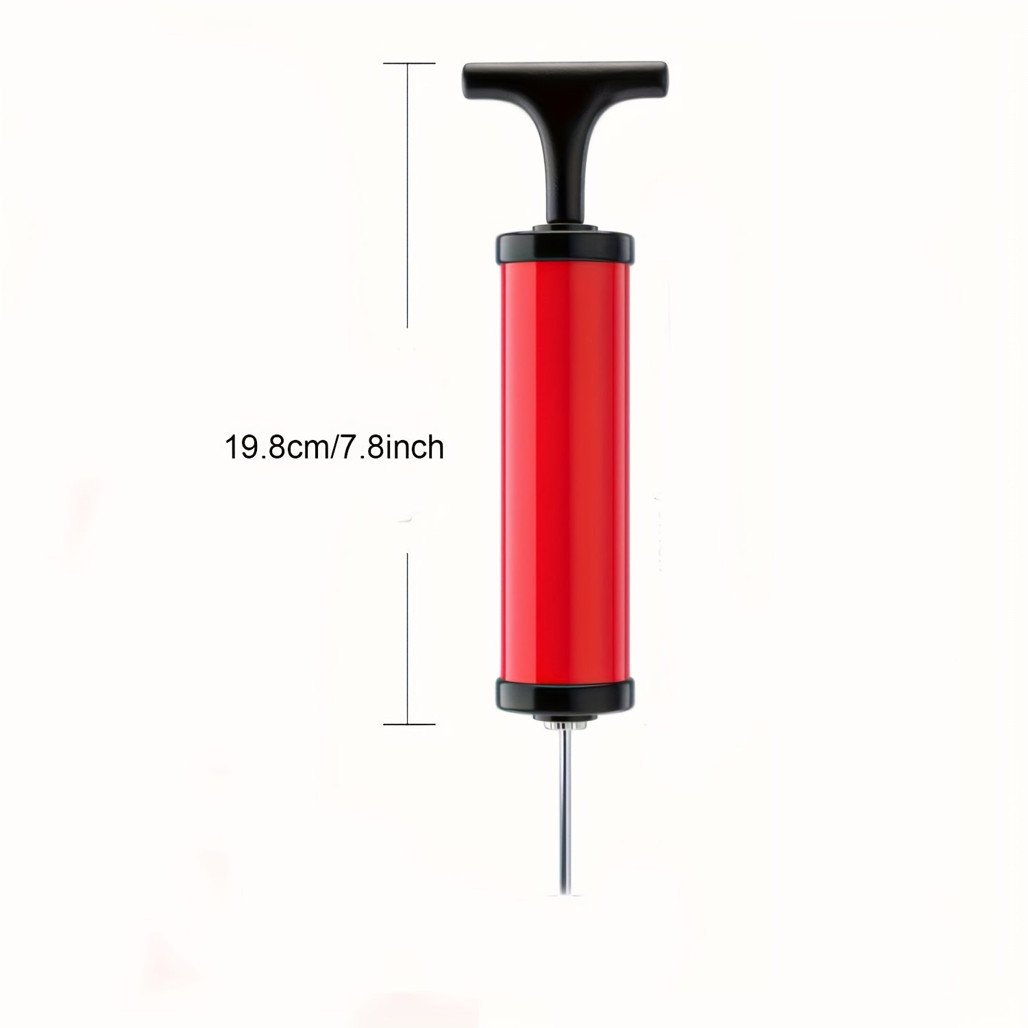 Sports Ball Pump with Needles Nozzle Extension Hose